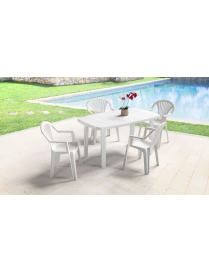 BIANCO POLTRONA LIDO 57x58x82 CENTIMETRI