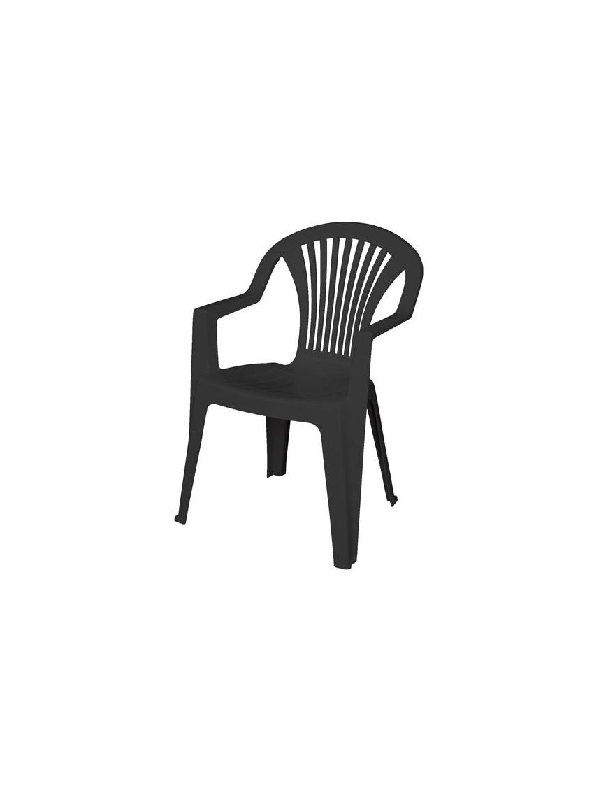 LIDO ANTHRACITE ARMCHAIR 57x58x82cm