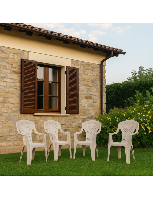 POLTRONA CAPRI TORTORA 56x58x90cm