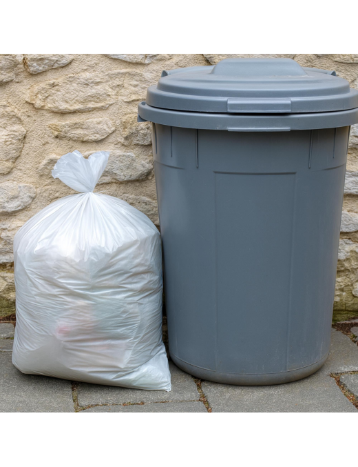SEPARATE WASTE BIN BAGS 72x110 TRANSPARENT 10 pieces