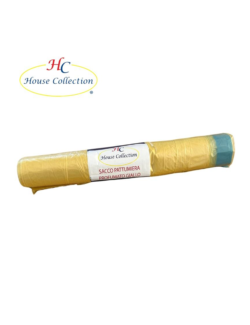 YELLOW SCENTED WASTE BIN BAGS 72x110 10 pieces