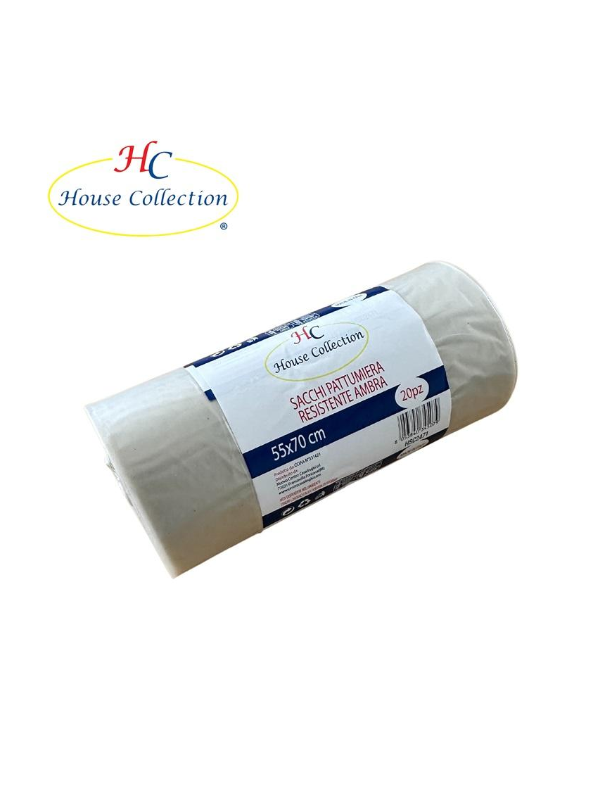 RESISTANT WASTE BIN BAGS AMBER 55x70 20 pieces