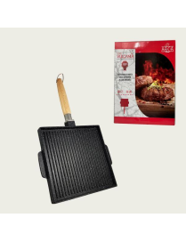 VULCANIA GRILL DOUBLE RETTANGOLARE 36x26cm