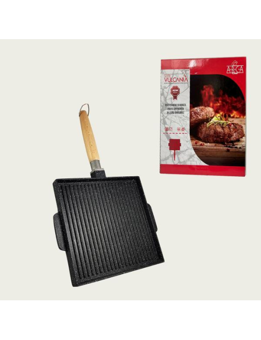VULCANIA GRILL DOUBLE RECTANGULAR 36x26cm