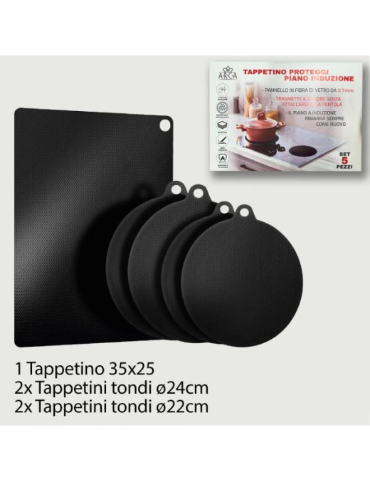 INDUCTION HOB PROTECTION MAT 5 pieces