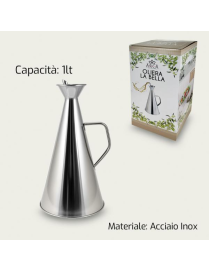 CONICAL STEEL OIL BOTTLE 1lt