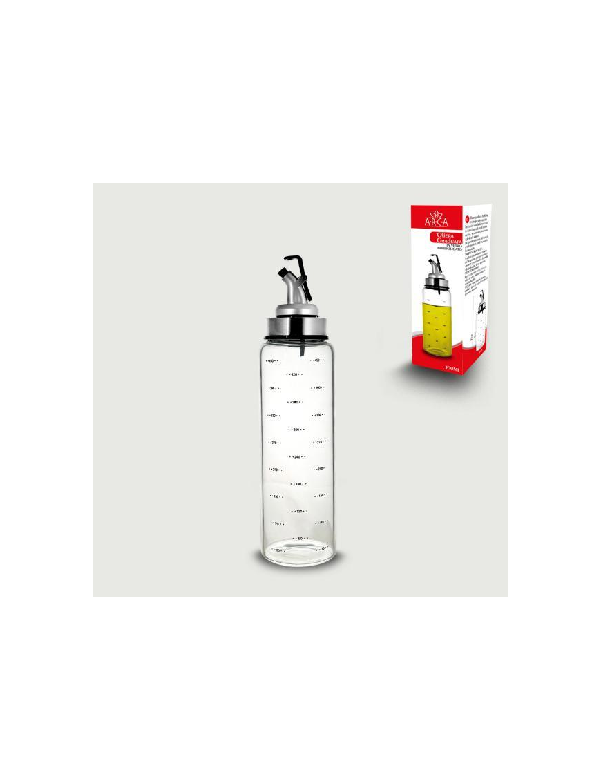 TRANSPARENT GLASS OIL BOTTLE 200ml