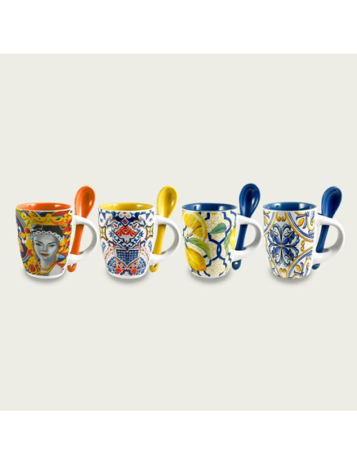 TAZZA CAFFE' CON CUCCHIAINO