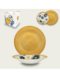 SERVIZIO TAVOLA 12pezzi DECORO CINQUE PETALI