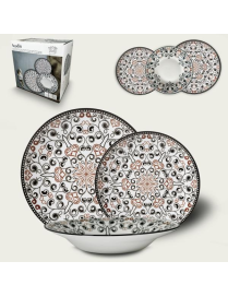 SERVIZIO TAVOLA 18pezzi DECORO AGADIR