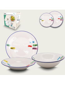 SERVIZIO TAVOLA 13pezzi DECORO EUFORIA