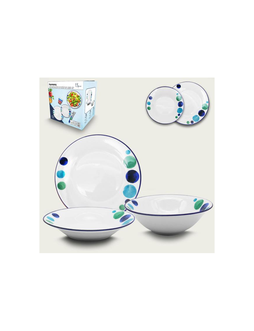 13-piece table service with Harmony decoration