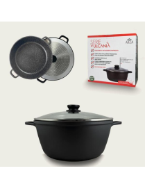 VULCANIA CASSEROLE 16cm WITH GLASS LID