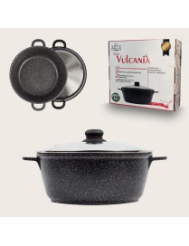 VULCANIA CASSEROLE 40cm WITH GLASS LID