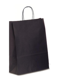 SHOPPER COLORE BLU SCURO  27+12x37