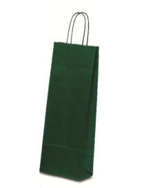 DARK GREEN SHOPPER BAG 14+8.5x39.5