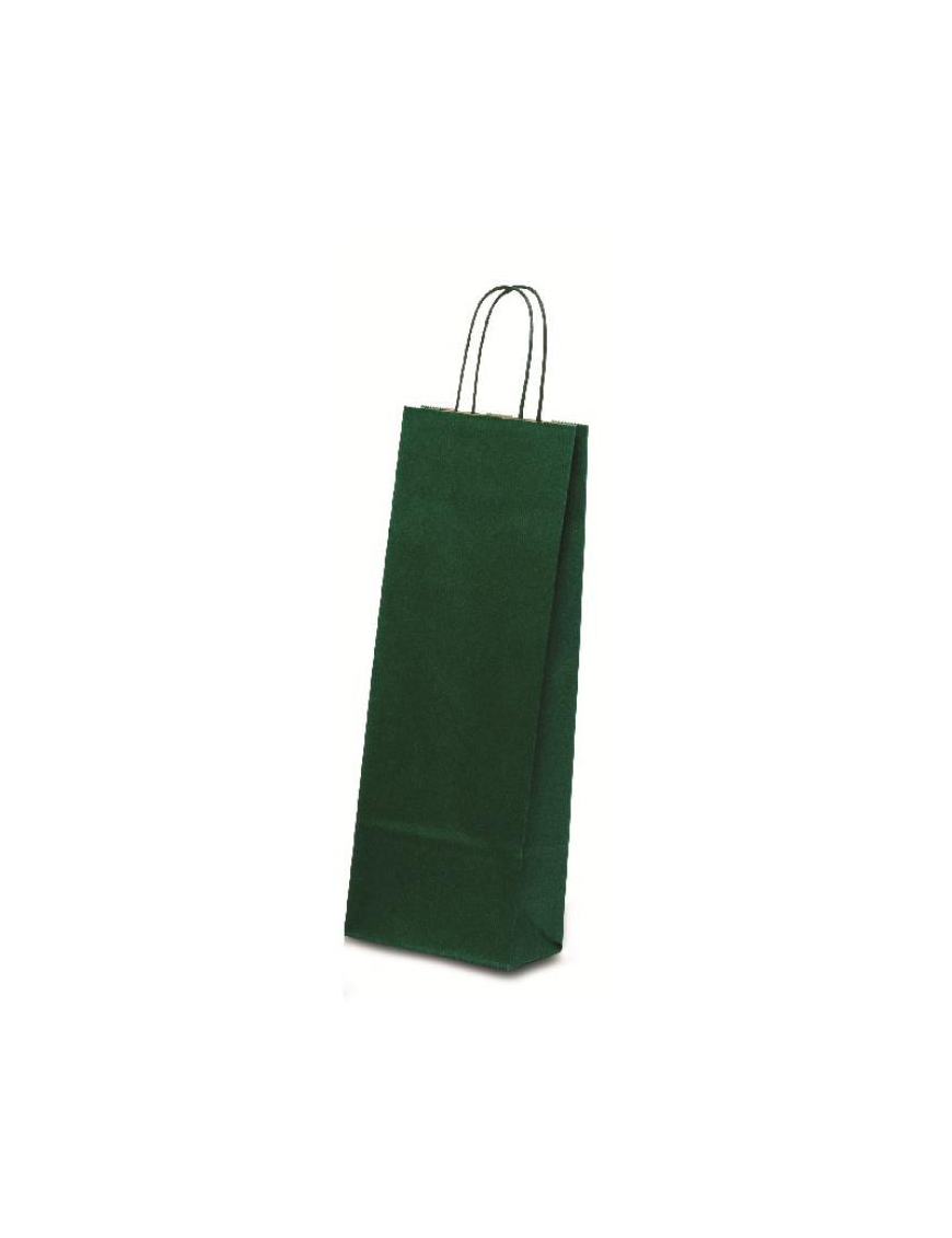 DARK GREEN SHOPPER BAG 14+8.5x39.5