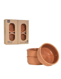 Terracotta Line Casserole 7x3cm 4pcs Brown
