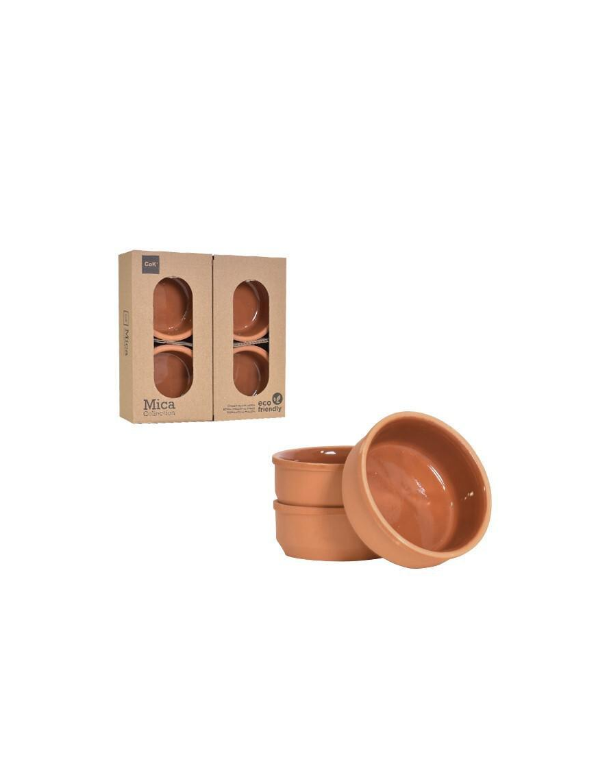 Terracotta Line Casserole 7x3cm 4pcs Brown
