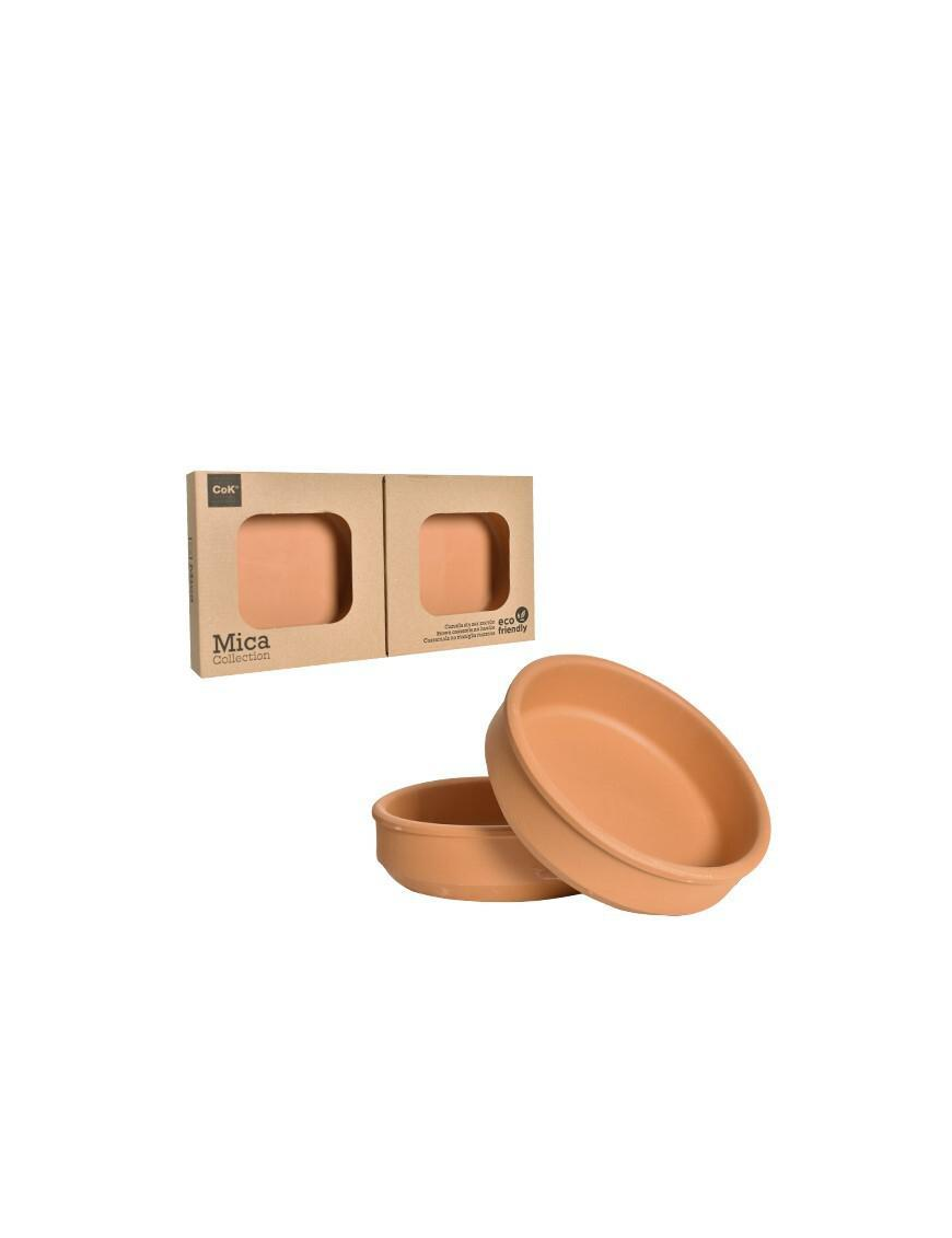 Terracotta Line Casserole 16x4cm 2pcs Natural