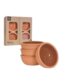 LINEA TERRACOTTA CIOTOLA 10x4cm 4pz MARRONE