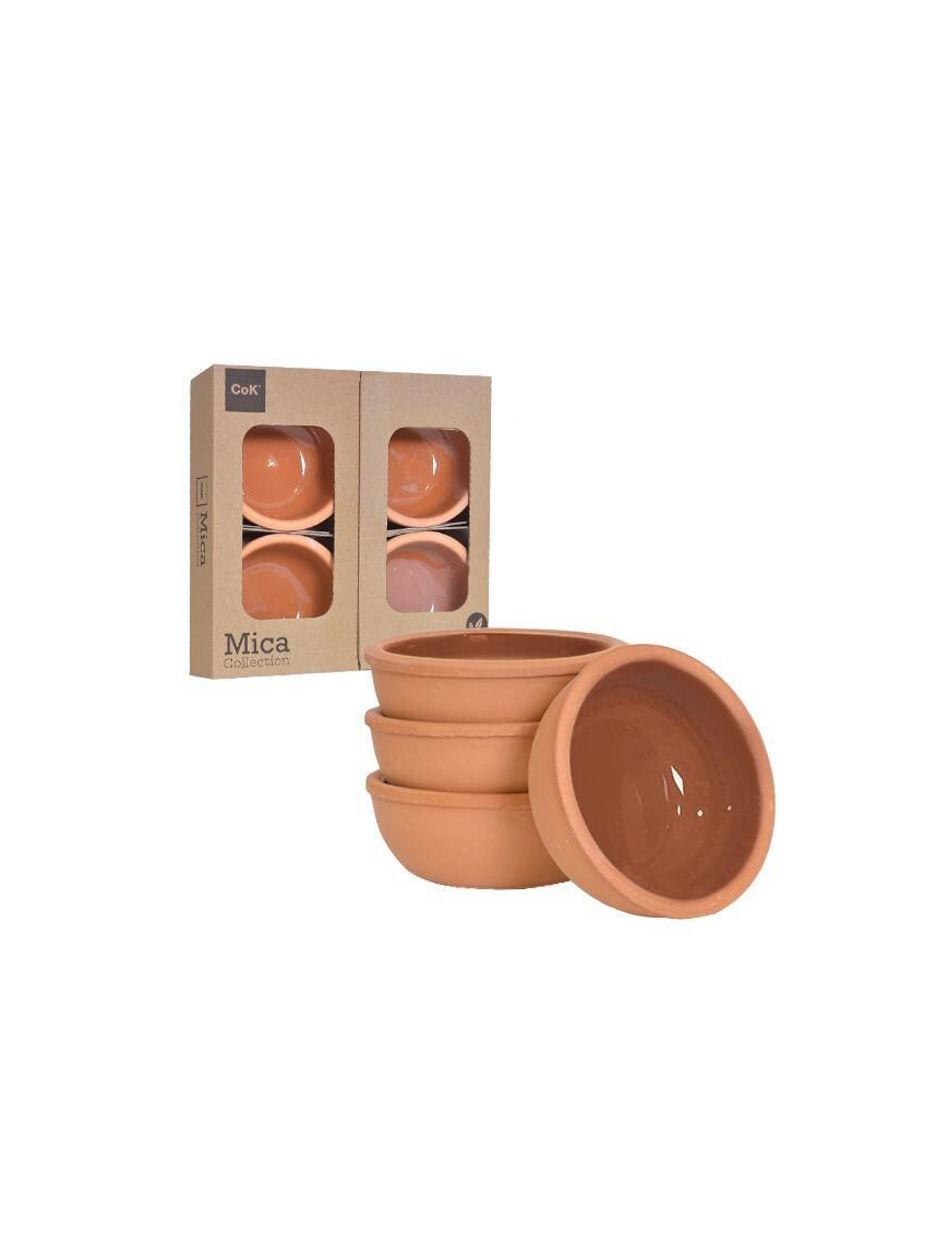LINEA TERRACOTTA CIOTOLA 10x4cm 4pz MARRONE