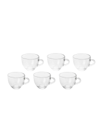 6-PIECE COFFEE CUPS WITH PLATE