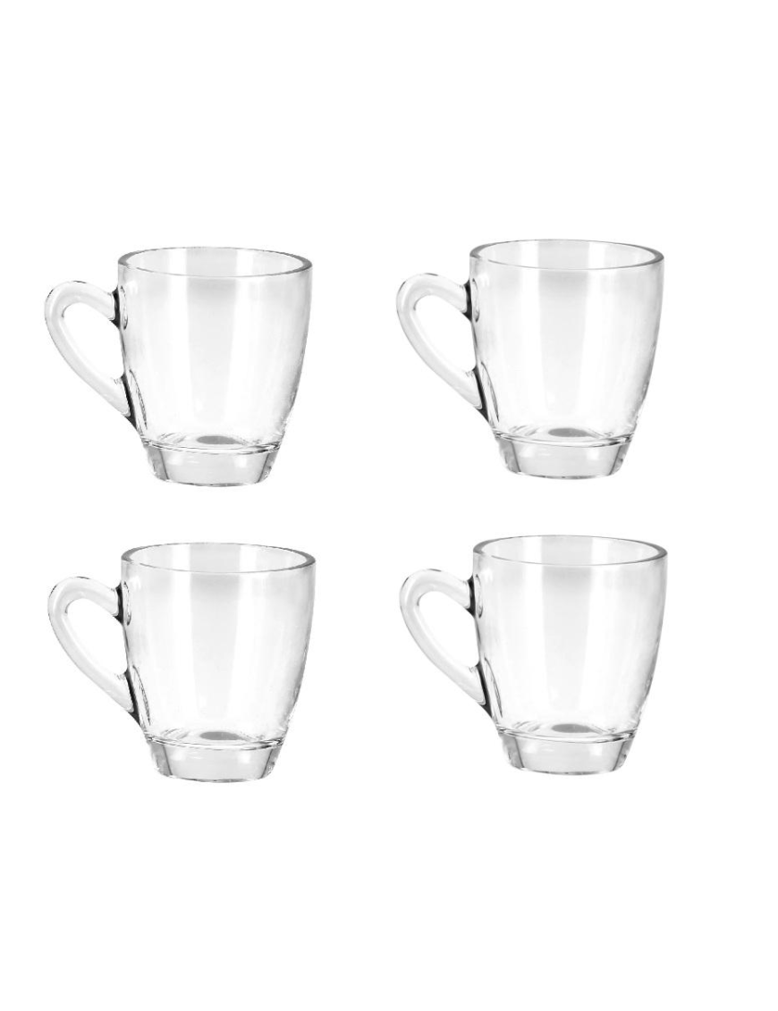 GINSENG CUPS WITH 4-PIECE PLATE