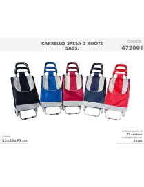 CARRELLO SPESA 2 RUOTE 35x28x95 CENTIMETRI