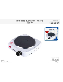 FORNELLO ELETTRICO 1 POSTO  500W