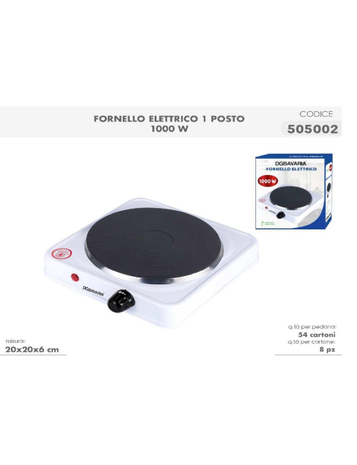 1000W ELECTRIC STOVE FOR 1 PLACE