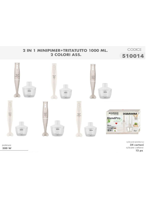 500W 2-in-1 IMMERSION BLENDER