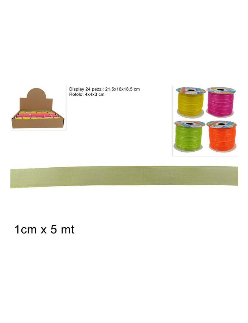 NASTRINO 1x5mt RASO TINTA UNITA