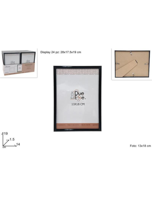 BLACK PHOTO FRAME 13x18cm