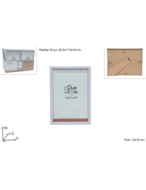 PORTAFOTO BIANCO 10x15cm