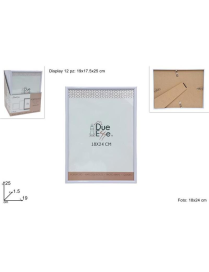 WHITE PHOTO FRAME 18x24cm