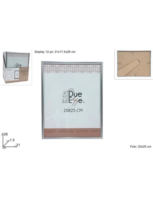 SILVER PHOTO FRAME 20x25cm