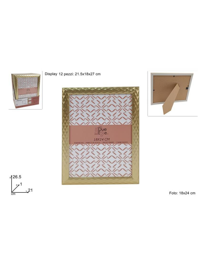 GOLD-COLOURED PHOTO FRAME 18x24cm