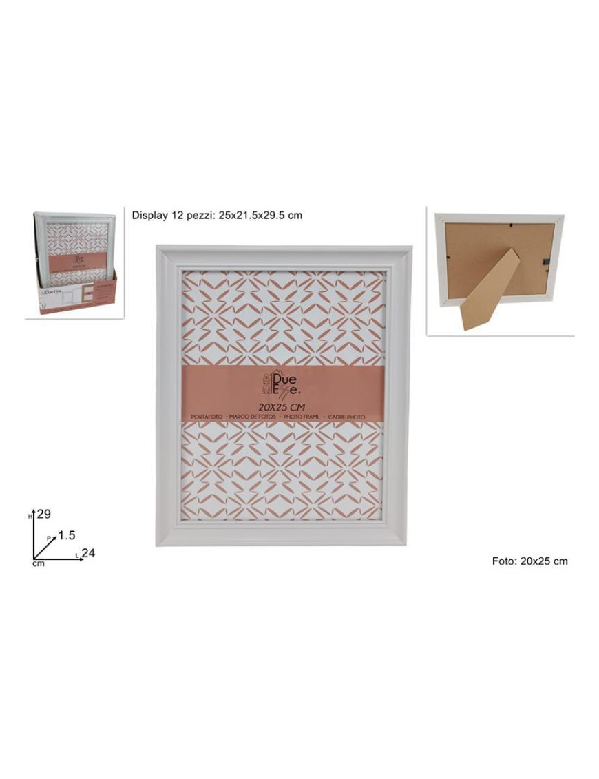 WHITE WOOD EFFECT PHOTO FRAME 20x25cm