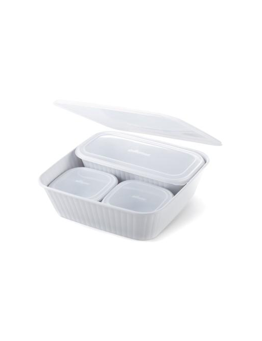 CONTAINERS DORICA 4PC W/ COP HERMETIC GR