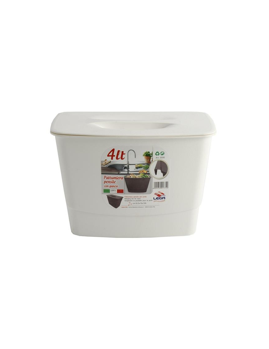 PATTUMIERA PENSILE PER LAVELLO 4lt