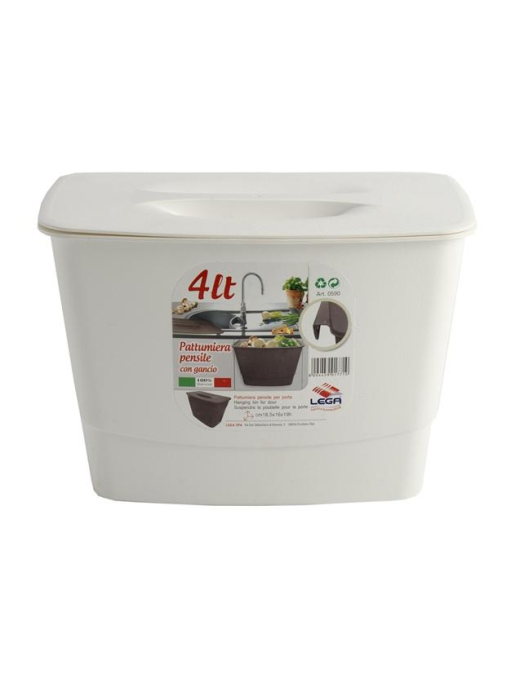 PATTUMIERA PENSILE PER LAVELLO 4lt
