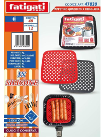 TAPPETINO SILICONE QUADRATO X FRIGGITRICE AD ARIA