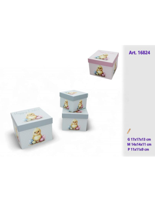 3-PIECE SQUARE EASTER BOXES