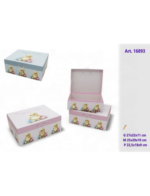 3-PIECE RECTANGULAR EASTER BOXES