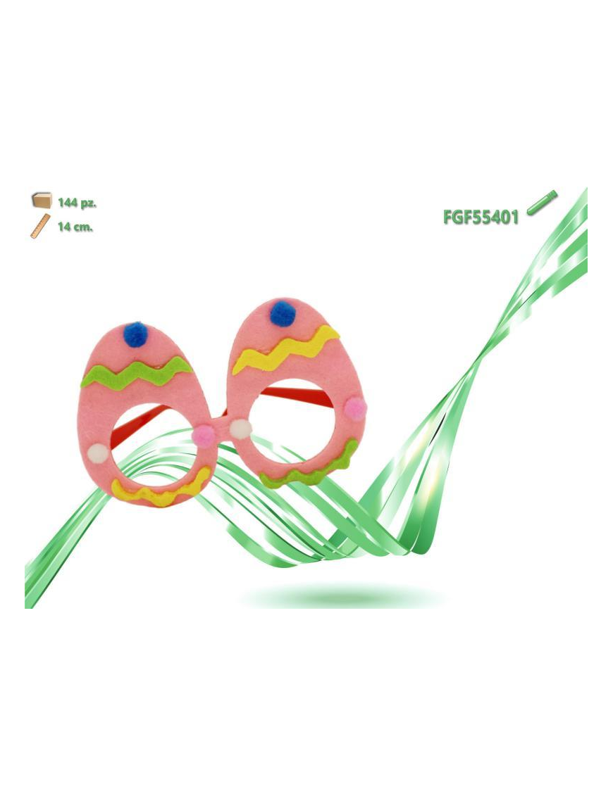 GLASSES WITH EASTER DECORATION