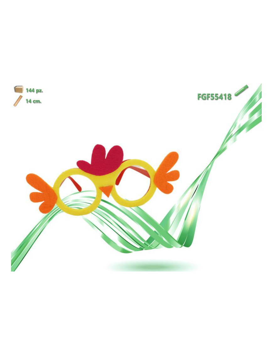 GLASSES WITH EASTER DECORATION