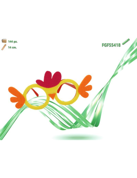 GLASSES WITH EASTER DECORATION