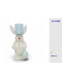 Polystyrene Rabbit, Assorted Colors, 20x42cm