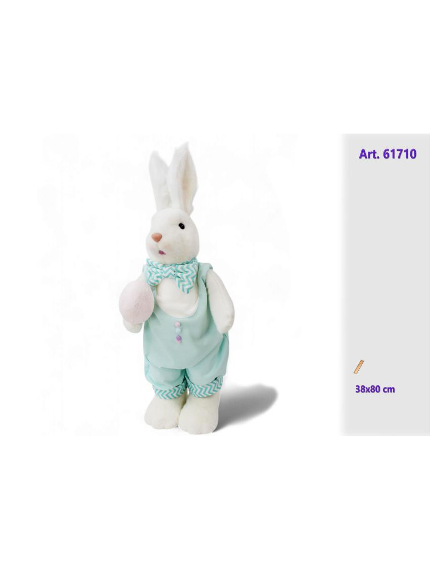 STYROFON RABBIT WITH EGGS BOY 38x80cm
